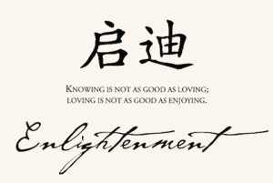 Chinese Proverbs: Knowing is not as Good as.....