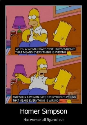 funny Homer Simpson Bart talking women