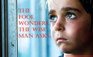 The fool wonders, the wise man asks.”- Wise Man Quotes