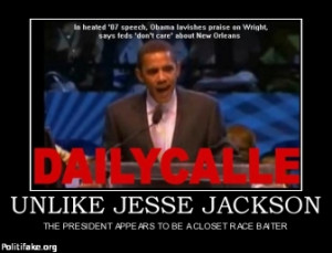 ... JESSE JACKSON - THE PRESIDENT APPEARS TO BE A CLOSET RACE BAITER