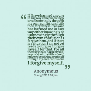 ... there is a situation i am not yet ready to forgive i forgive myself
