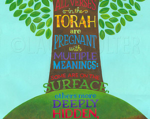 Jewish Art Print / Torah Quote/ Jew ish Art / Digital Print ...