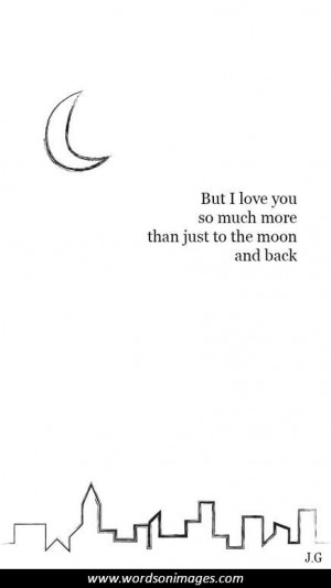 Love quotes moon