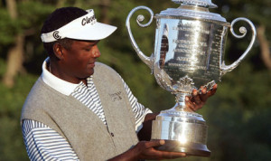 Vijay Singh hopes to hold the Wanamaker Trophy for a third time ...