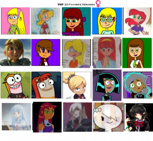 Top Favorite Heroines Meme...
