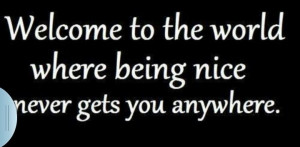 Being nice