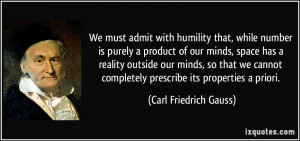Home Quotes Carl Friedrich Gauss Quotes
