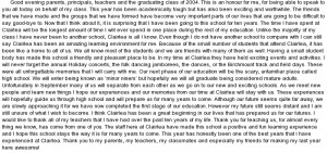essay on Grade Eight Graduation Speech