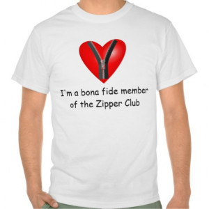 bona fide member of the Zipper Club Tshirt