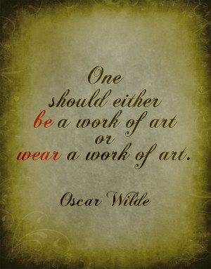 Oscar Wilde #fashion #quote