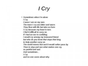 cry,Tupac poem