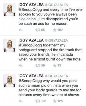 ... Miss It?: Iggy Azalea Claps Back At Snoop Dogg After Instagram Diss