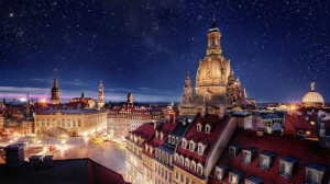 Dresden, Germany at Night