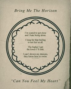 bmth can you feel my heart more bmth cans quote band 3 songs lyrics ...