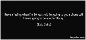 Talia Shire Quote