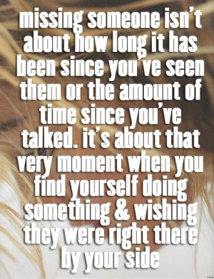 Missing someone