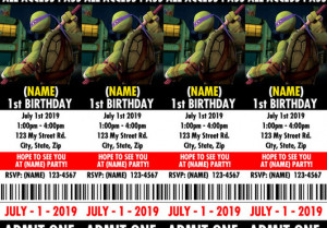 Customize Teenage Mutant Ninja Turtles Theme Birthday Party Movie