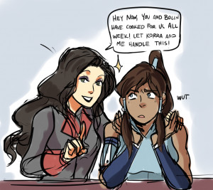 art Korra legend of korra lok mako Bolin Asami Sato Alternate ending ...
