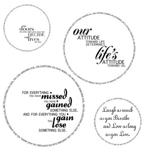 This week's download is some circular sayings Here is what they look ...