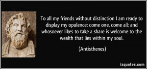 More Antisthenes Quotes