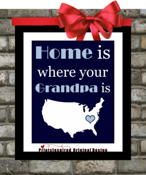 ... For Papa Grandpa Personalized Quote Art Wall Art Decor Christmas Gift