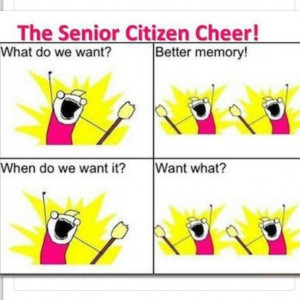 Senior citizen chant memory loss funny