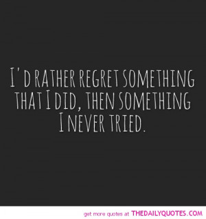 Regret Something