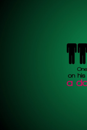 dark quotes men head typography simple background green background