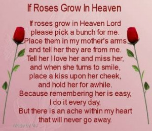 in heaven we miss miss you mom we all miss our loved mom s that have ...