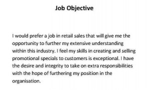 Job Objectives