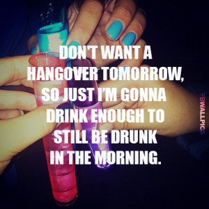 Dont Want Hangover Drinking