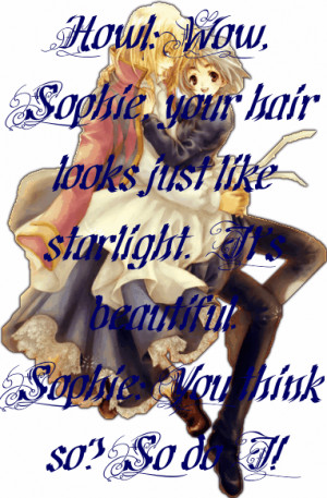 Howl And Sophie Movie Quote by Xx-Calcifer-xX