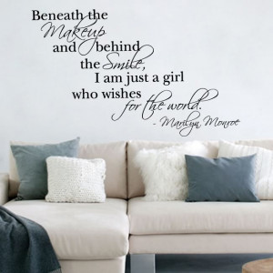 Details about Marilyn Monroe Quote Vinyl Wall Art Sticker Decal