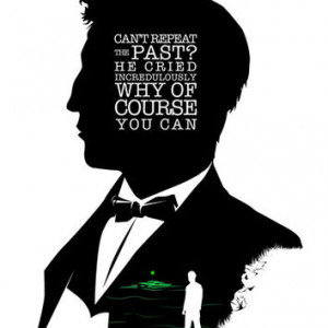 Jay Gatsby - Quote Silhouette Art Print by GTRichardson