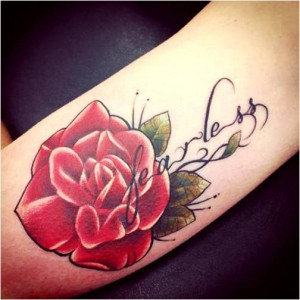 Red Rose Tattoo with 