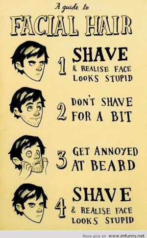 Funny shave guide