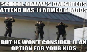 School Obama’s Daughters Attend Has 11 Armed Guards