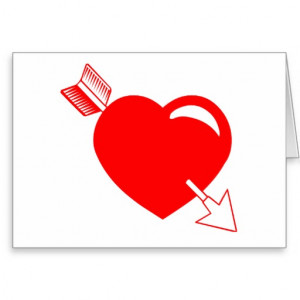 Cupids Arrow Red Heart...