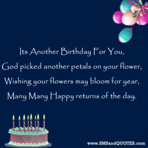 birthday messages its another birthday for you