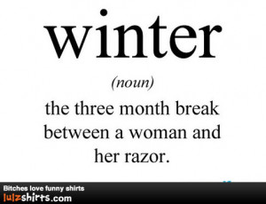 hate winter.