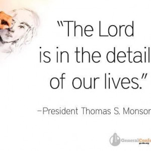 President Monson.....quote