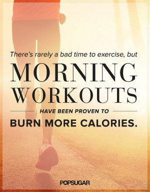 Motivational Poster For Working Out in the Morning