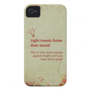 Light Travels Faster Cream Grunge iPhone Case Case-Mate iPhone 4 Cases