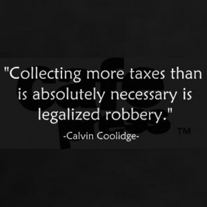calvin_coolidge_quote_taxes_womens_dark_tshirt.jpg?color=Black&height ...