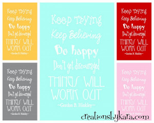 Things Will Work Out {Free LDS Printable}