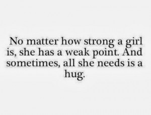 how strong a girl is she has a weak point