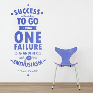 Quote Success - Office Decor Typography Inspirational Quote - Wall ...