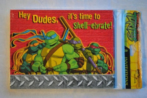 Teenage Mutant Ninja Turtles 8 Party Invitations 