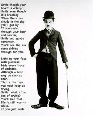 Smile A poem by Charlie Chaplin