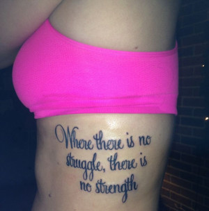 Tattoos With Quotes On Ribs My quote tattoo on my ribs